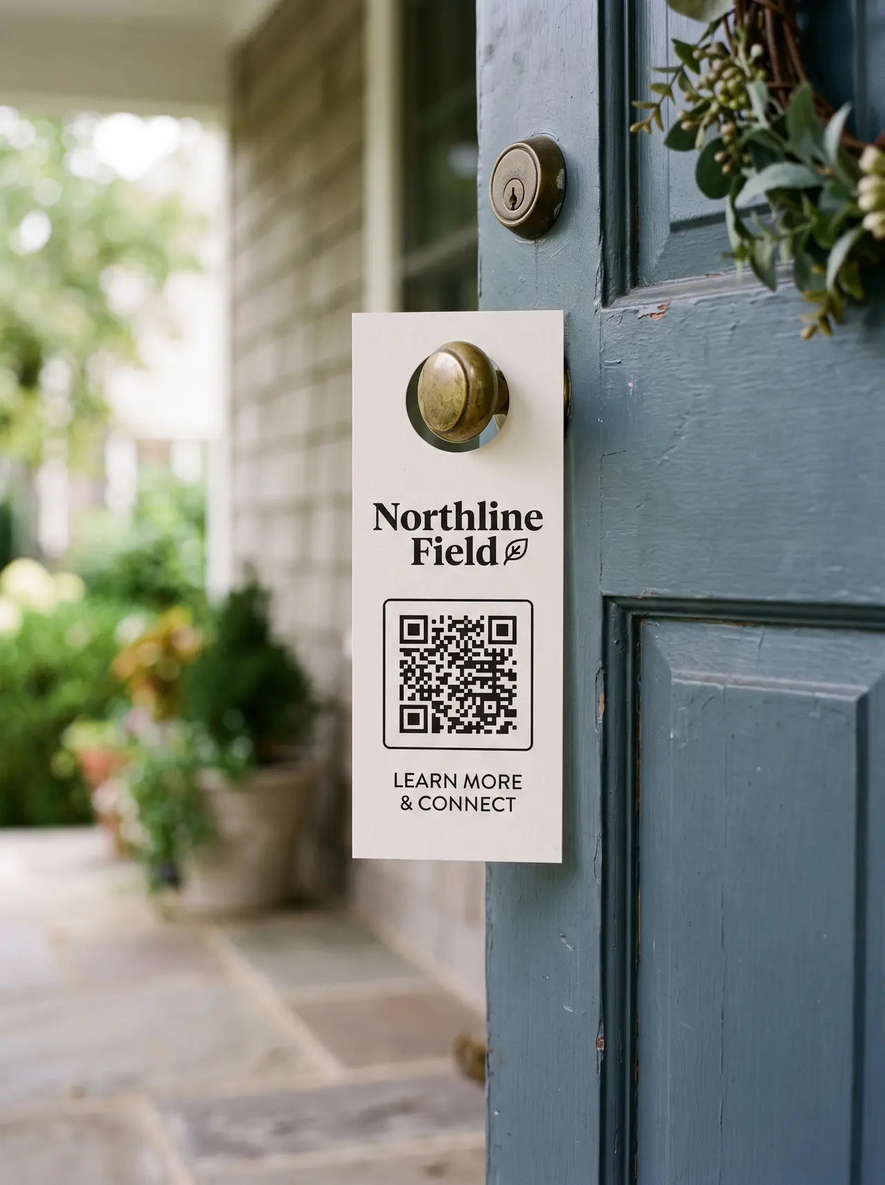 Branded gear sample with profile QR