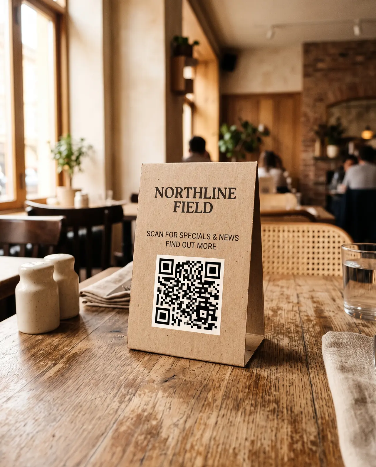 Branded gear sample with profile QR