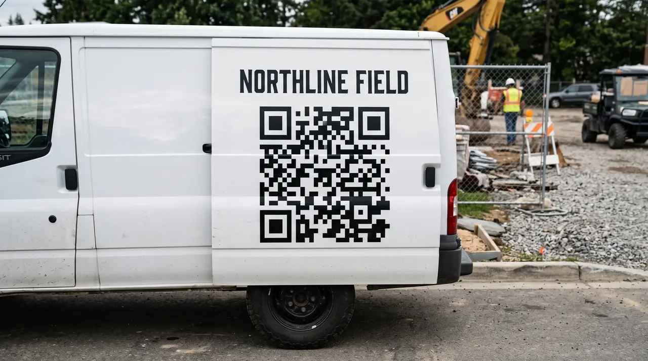 Branded gear sample with profile QR