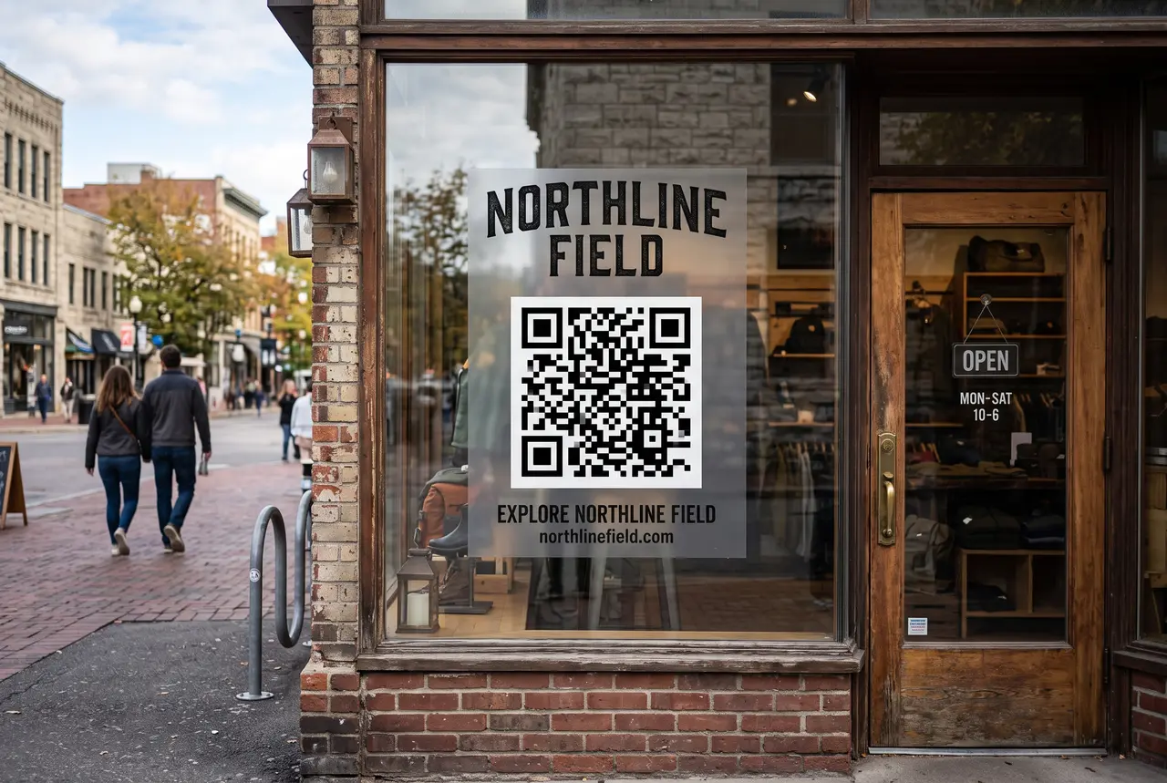 Branded gear sample with profile QR